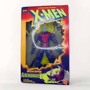 1995 ToyBiz Marvel The Uncanny X-Men Deluxe Edition 10" Archangel II Figure Nib